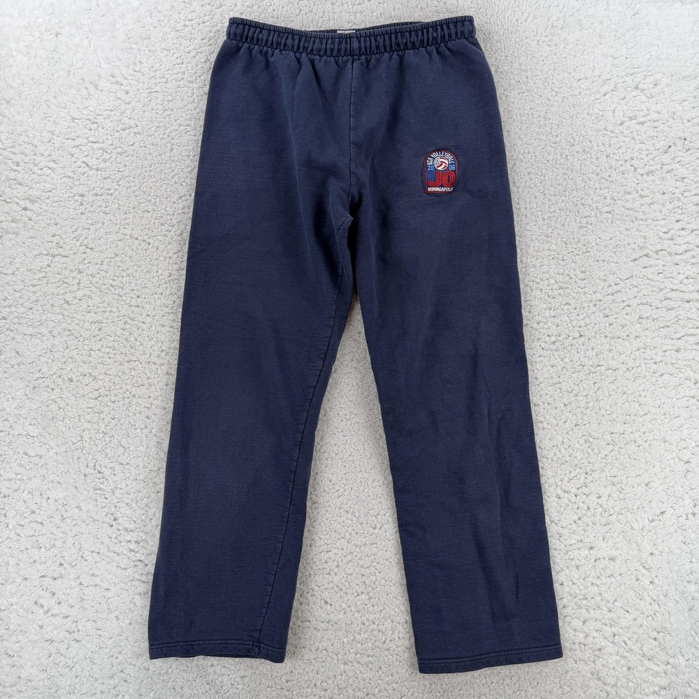 VTG Boxercraft Sweatpants Mens Medium Blue Fleece Pants 2006 USA Volleyball JO